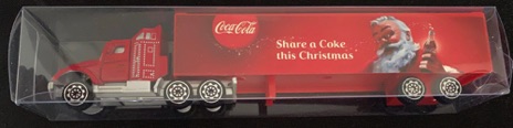 10369-2 € 6,00 coca cola vrachtwagen share a coke this Christmas ca 20 cm (1x in rood doosje).jpeg